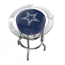 Load image into Gallery viewer, Dallas Cowboys 30&quot; Chrome Bar Stool