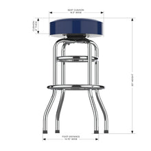 Load image into Gallery viewer, Dallas Cowboys 30&quot; Chrome Bar Stool