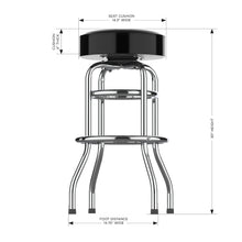 Load image into Gallery viewer, Pittsburgh Steelers 30&quot; Chrome Bar Stool