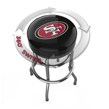 Load image into Gallery viewer, San Francisco 49ers 30&quot; Chrome Bar Stool