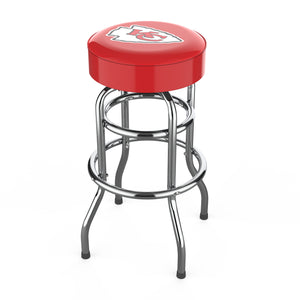 Kansas City Chiefs 30" Chrome Bar Stool