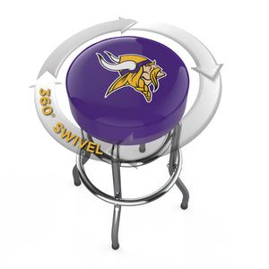 Minnesota Vikings 30" Chrome Bar Stool