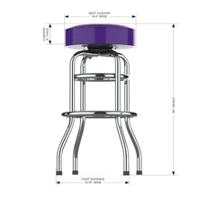 Load image into Gallery viewer, Minnesota Vikings 30&quot; Chrome Bar Stool