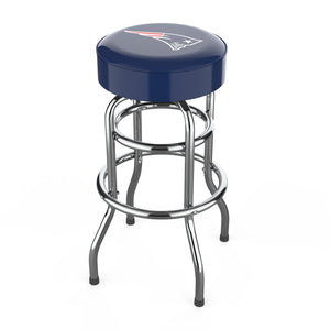 New England Patriots 30" Chrome Bar Stool