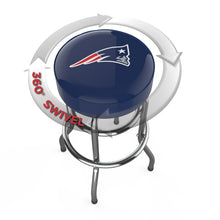 Load image into Gallery viewer, New England Patriots 30&quot; Chrome Bar Stool