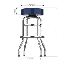 Load image into Gallery viewer, New England Patriots 30&quot; Chrome Bar Stool