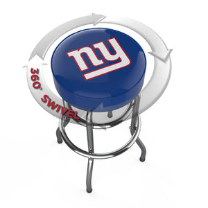 New York Giants 30" Chrome Bar Stool