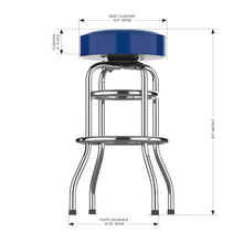 Load image into Gallery viewer, New York Giants 30&quot; Chrome Bar Stool