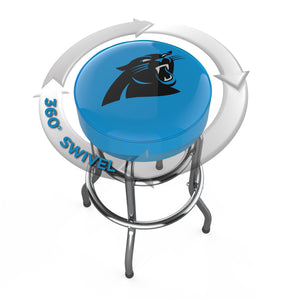 Carolina Panthers 30" Chrome Bar Stool