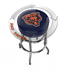 Chicago Bears 30" Chrome Bar Stool