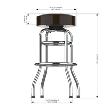 Load image into Gallery viewer, Cleveland Browns 30&quot; Chrome Bar Stool