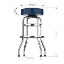 Load image into Gallery viewer, Seattle Seahawks 30&quot; Chrome Bar Stool