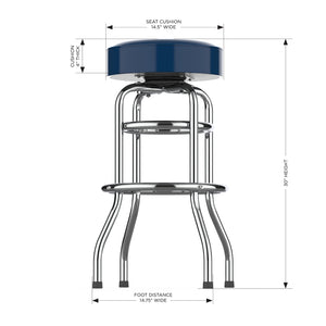 Seattle Seahawks 30" Chrome Bar Stool