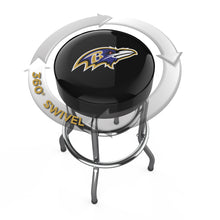 Load image into Gallery viewer, Baltimore Ravens 30&quot; Chrome Bar Stool