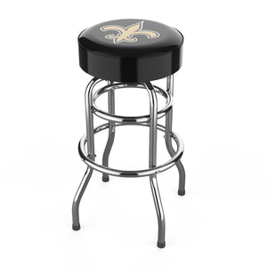 New Orleans Saints 30" Chrome Bar Stool