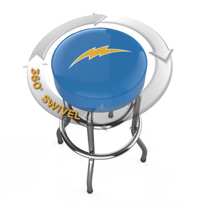 Los Angeles Chargers 30" Chrome Bar Stool
