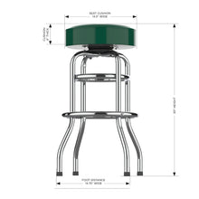 Load image into Gallery viewer, New York Jets 30&quot; Chrome Bar Stool