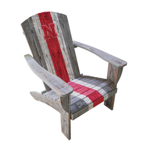 Nebraska Cornhuskers Wood Adirondack Chair