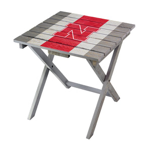 University of Nebraska Folding Adirondack Table