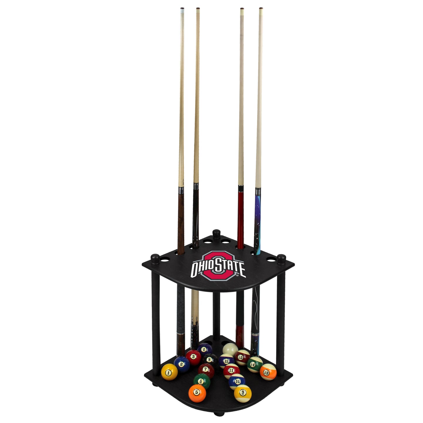 Ohio State Buckeyes Corner Cue Rack