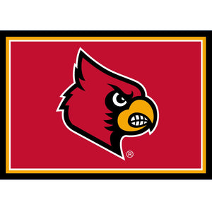 Louisville Cardinals 3x4 Area Rug