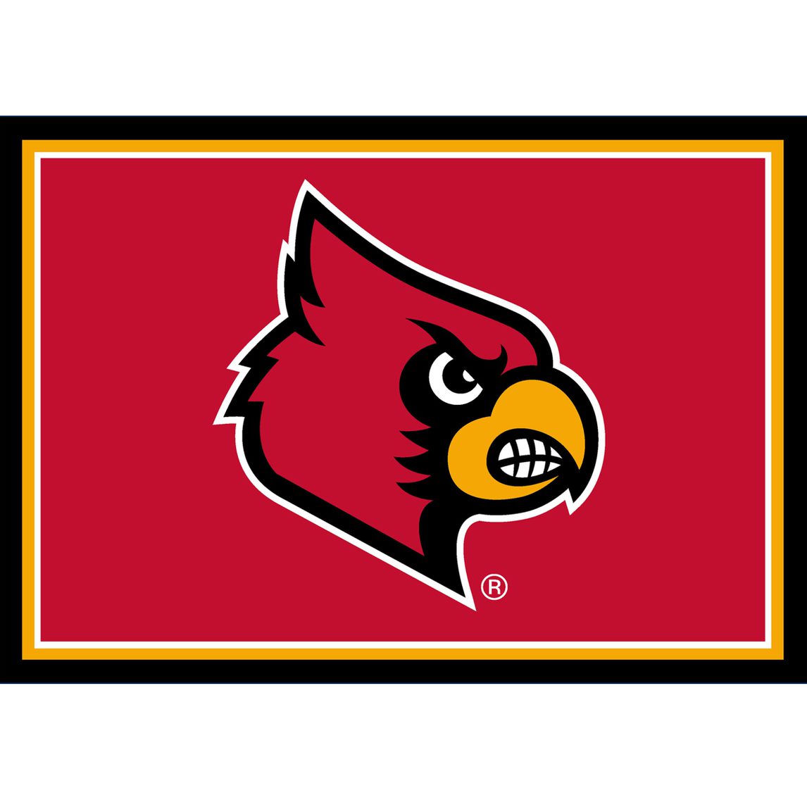 Louisville Cardinals 3x4 Area Rug