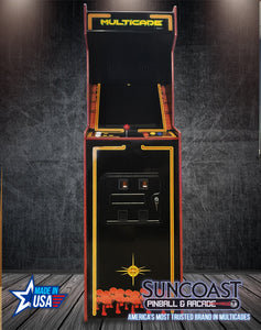 SUNCOAST Full Size Multicade Arcade Machine | 60 Games Graphic Option B