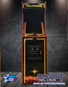 SUNCOAST Full Size Multicade Arcade Machine | 412 Games Graphic Option B