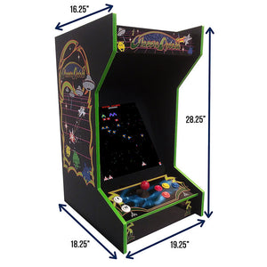 SUNCOAST Tabletop Black Classic Arcade Machine | Lit Marquee | 60 Games
