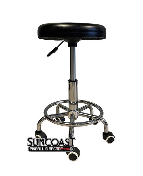 Cocktail Arcade Black or Red Stools with Casters
