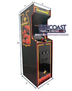 SUNCOAST Full Size Multicade Arcade Machine | 412 Games Graphic Option B