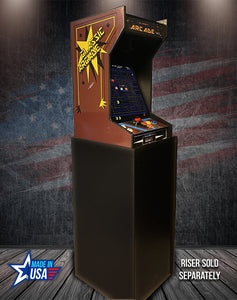 SUNCOAST Tabletop Brown Classic Arcade Machine | Lit Marquee | 60 Games