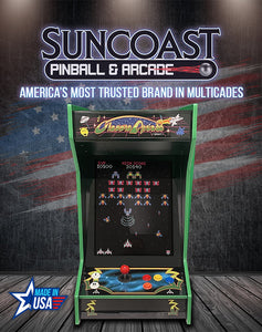 SUNCOAST Tabletop Black Classic Arcade Machine | Lit Marquee | 60 Games