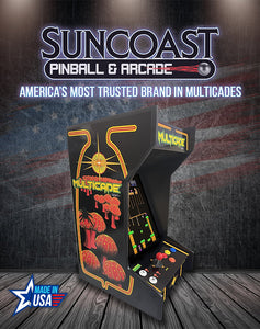 SUNCOAST Tabletop Multicade Arcade Machine | Lit Marquee | 60 Games