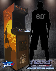 SUNCOAST Full Size Multicade Arcade Machine | 60 Games Graphic Option D