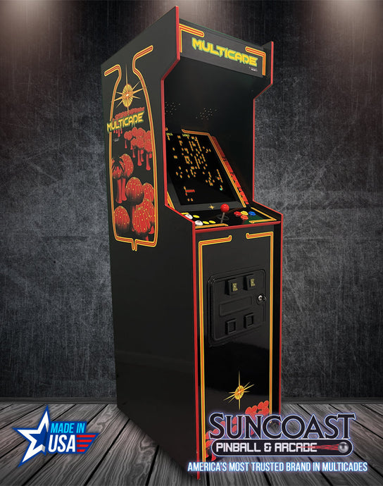 SUNCOAST Full Size Multicade Arcade Machine | 60 Games Graphic Option B