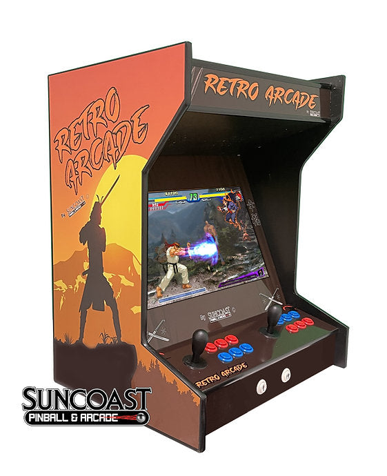 SUNCOAST Tabletop Side-By-Side Arcade Machine | Lit Marquee | 750 Games