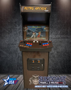 SUNCOAST Full Size Side-By-Side Arcade Machine | 750 Games