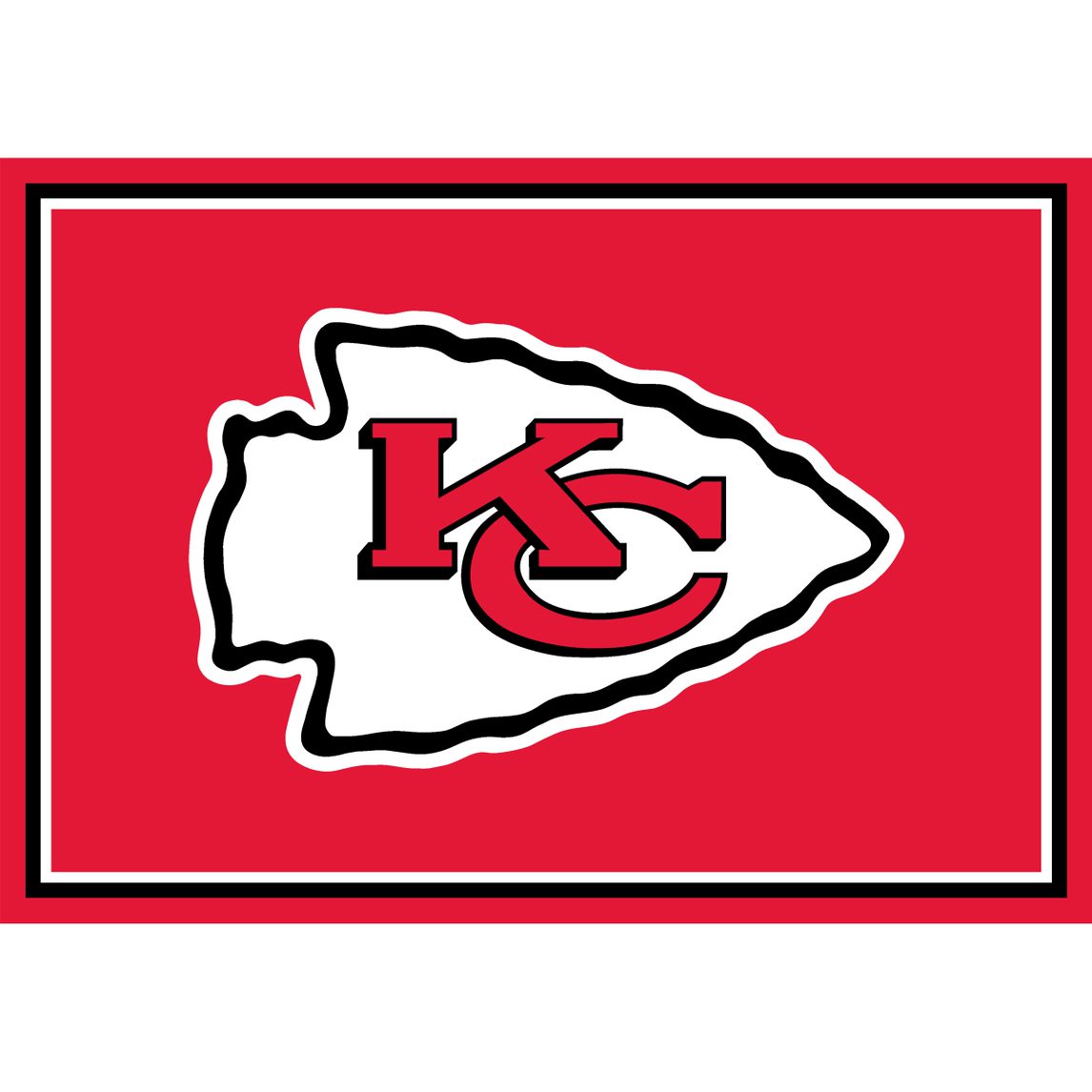 Kansas City Chiefs 3x4 Area Rug