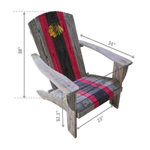 Chicago Blackhawks Wood Adirondack Chair