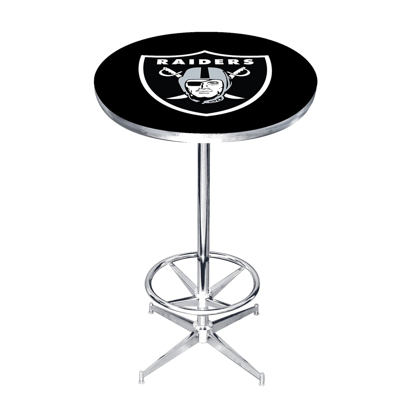 Las Vegas Raiders Chrome Pub Table