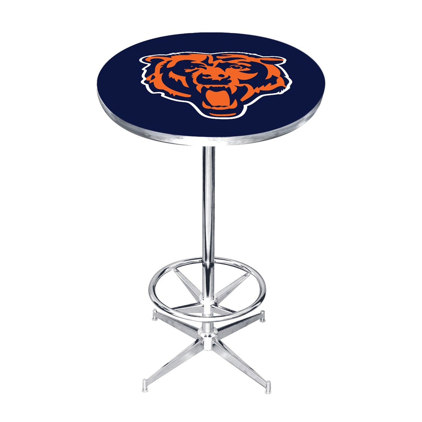 Chicago Bears Chrome Pub Table