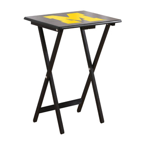 Michigan Wolverines TV Snack Tray Set