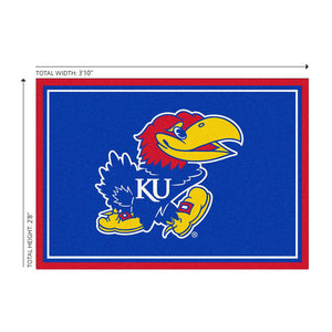 Kansas Jayhawks 3x4 Area Rug