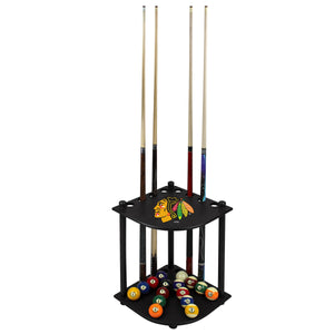 Chicago Blackhawks Corner Cue Rack