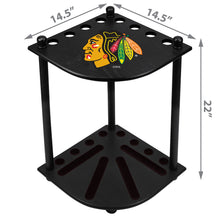 Load image into Gallery viewer, Chicago Blackhawks Corner Cue Rack