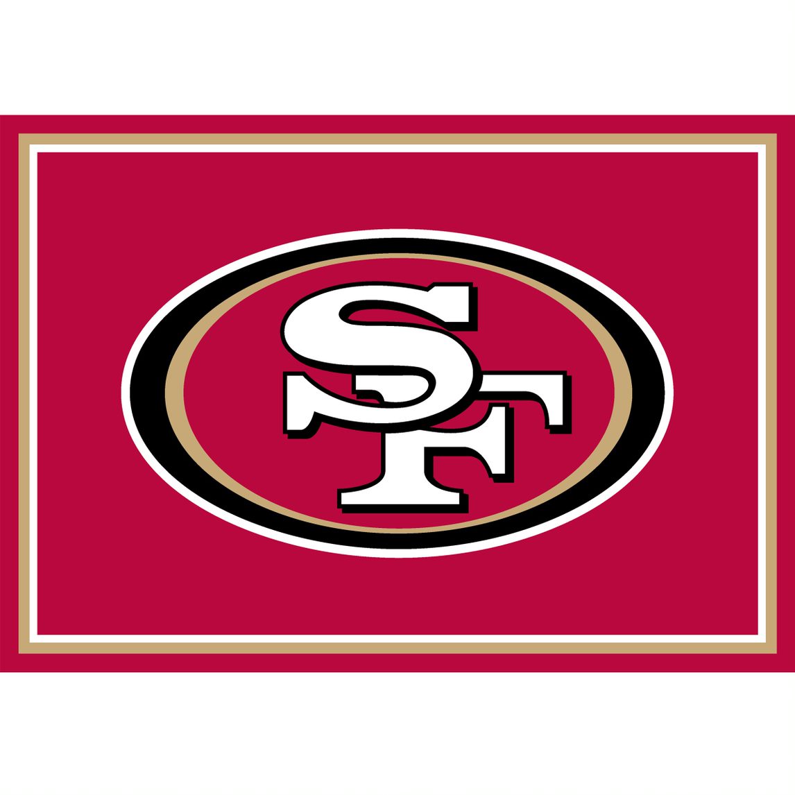 San Francisco 49ers 3x4 Area Rug