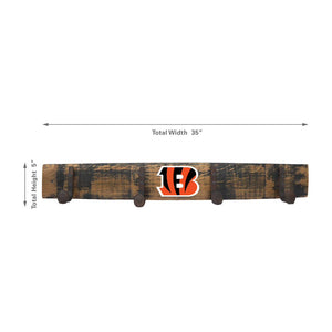 Cincinnati Bengals Oak Coat Rack