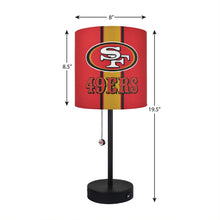 Load image into Gallery viewer, San Francisco 49ers Desk/Table Lamp