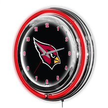 Load image into Gallery viewer, Arizona Cardinals 14&quot; Neon Clock